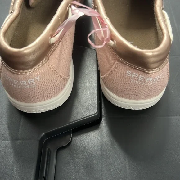 Sperry youth sparkly blush pink slip on - Picture 3 of 4